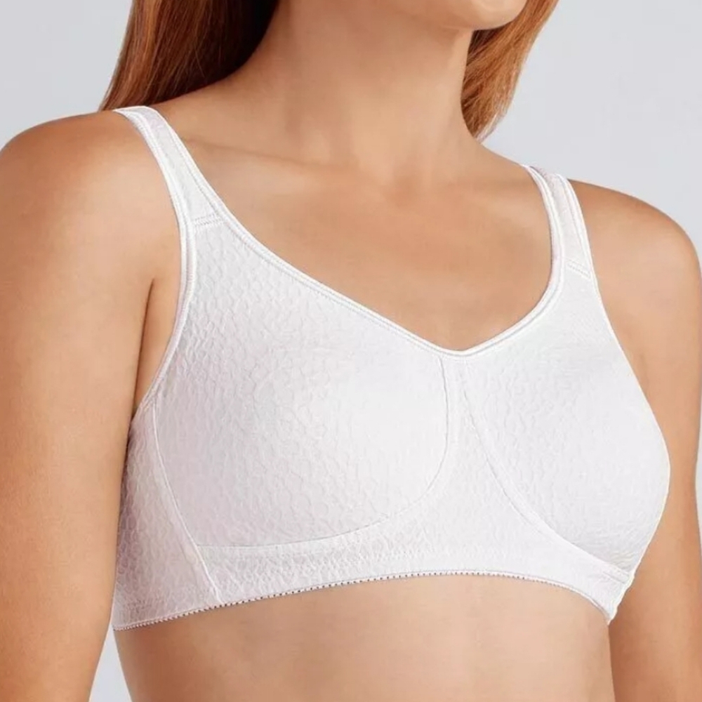 Amoena Mona SB Post-Surgical Wireless Bra, White, Sz 40B